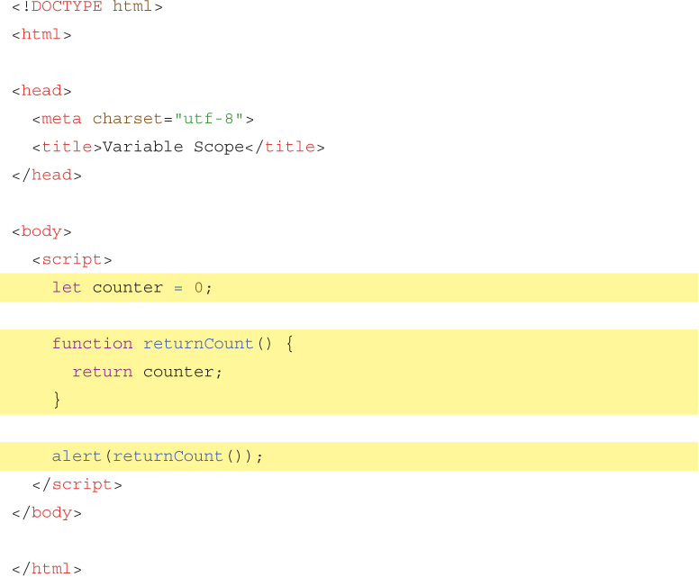 Code Snippets - JavaScript Absolute Beginner's Guide, 2nd Edition [Book]