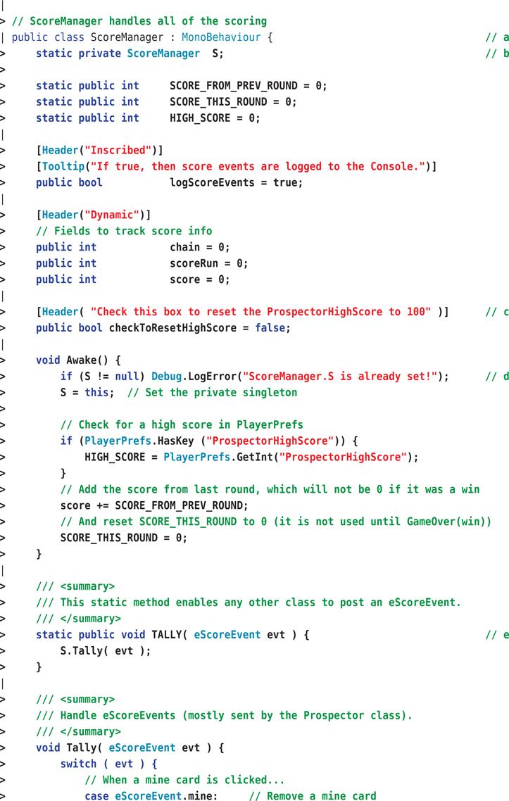 Code Introduction Code Snippets - Introduction to Game Design, Prototyping, and ...