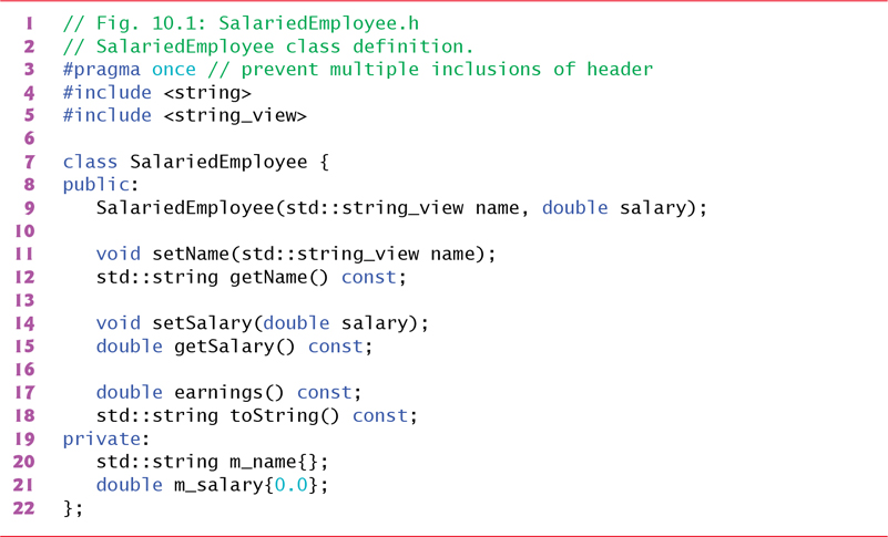 Code Snippets - C++20 for Programmers: An Objects-Natural Approach, 3rd ...