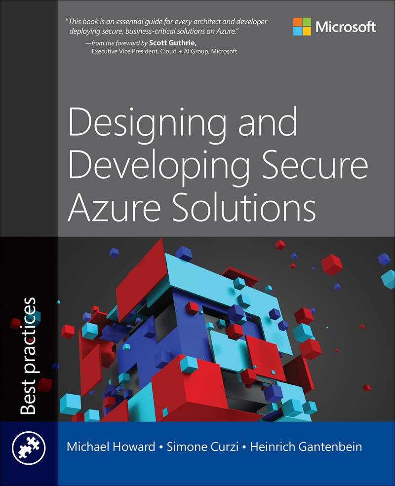 Cover Page - Designing and Developing Secure Azure Solutions [Book]
