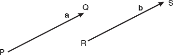 Two equal vectors