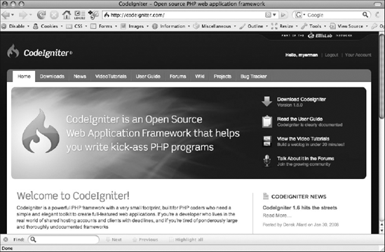 Downloading CodeIgniter - Professional CodeIgniter® [Book]
