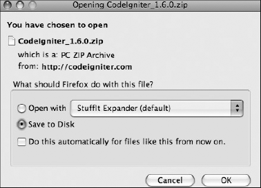 Downloading CodeIgniter - Professional CodeIgniter® [Book]