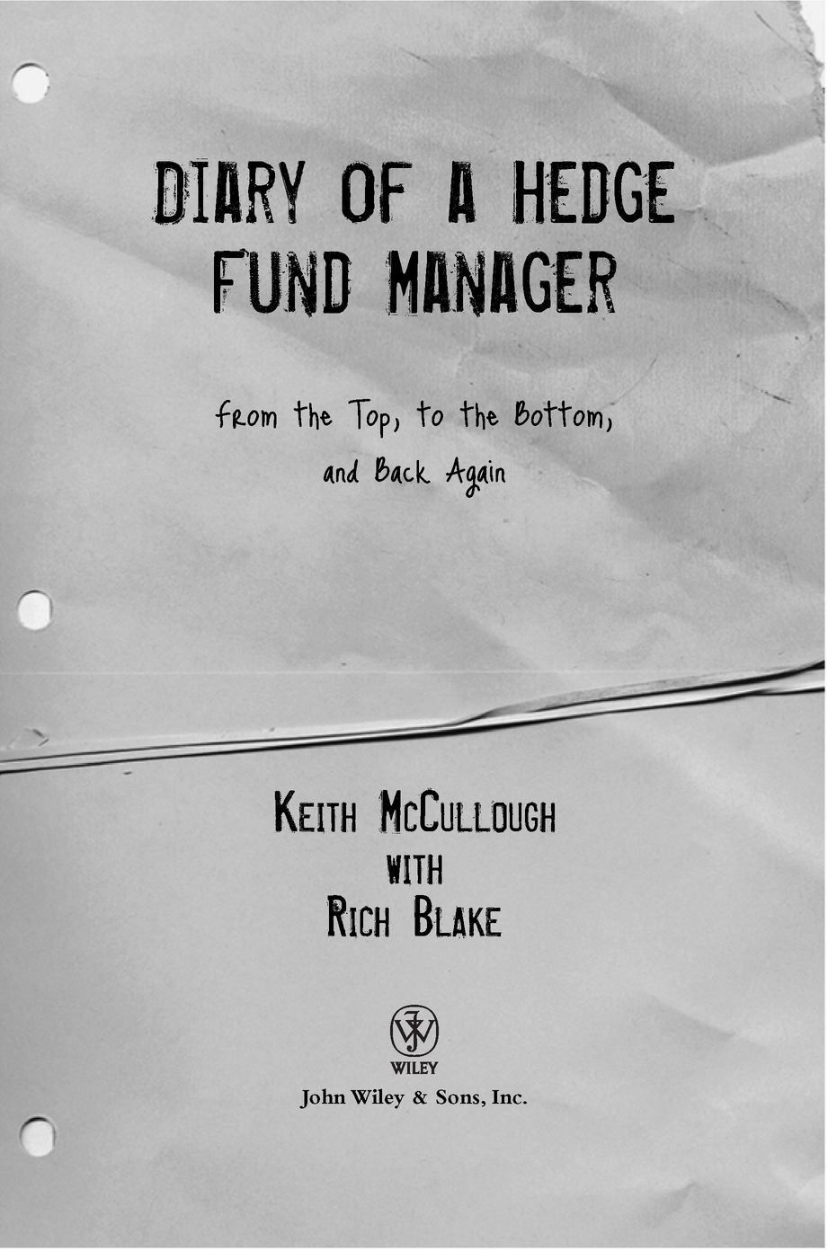 Title Page - Diary of a Hedge Fund Manager: From the Top, to the