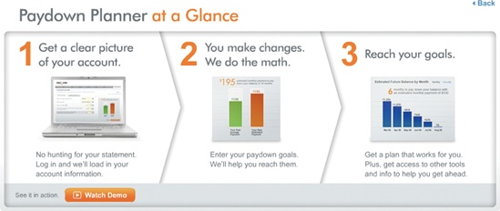 Yahoo! Answers and Discover Card use a clear 1-2-3 set of call to action invitations