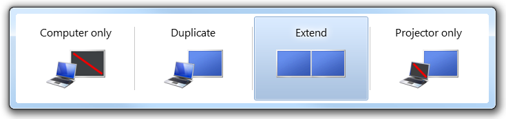 Controlling the display output options