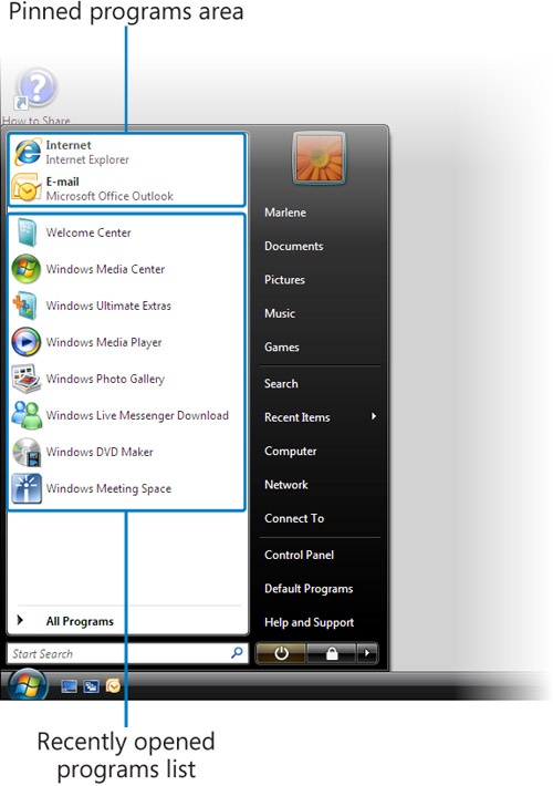 Using and Modifying the Start Menu