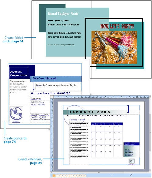 Creating Colorful Cards and Calendars