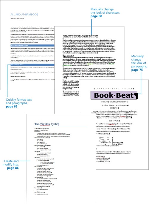 Changing the Look of Text