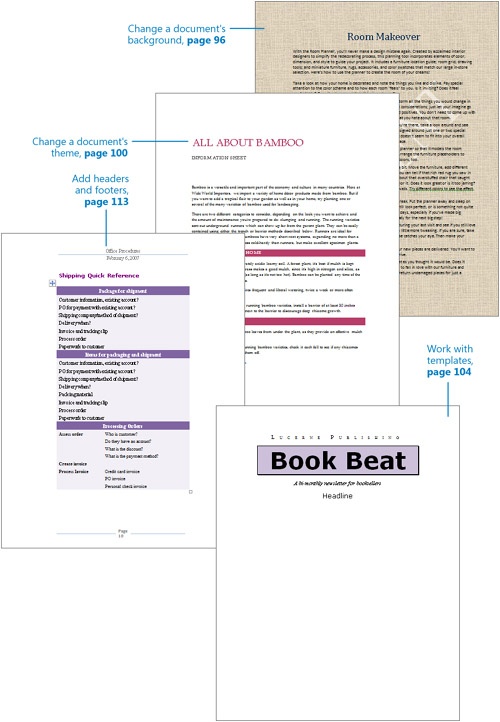 Changing the Look of a Document