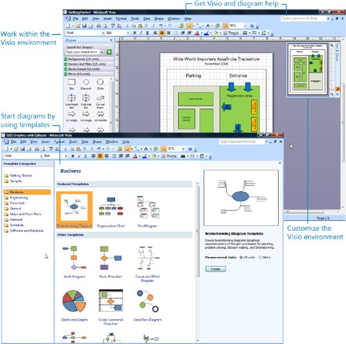1. Getting Started with Visio 2007 - Microsoft® Office Visio® 2007 Step ...