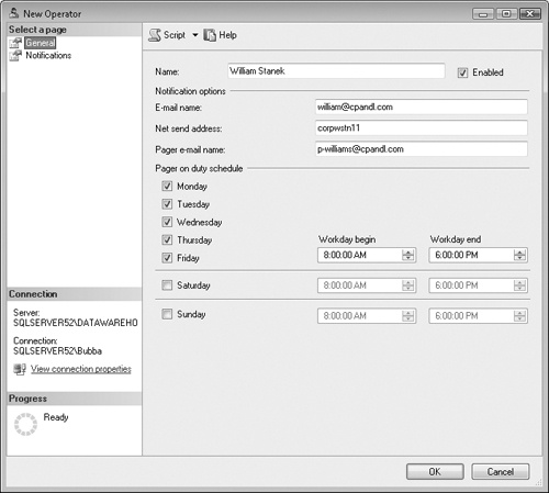 Managing Operators - Microsoft® SQL Server® 2008 Administrator's Pocket ...