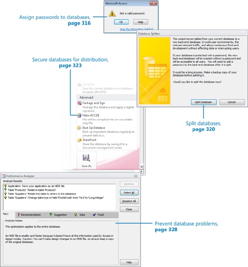 12. Protect Databases - Microsoft® Access® 2010: Step by Step [Book]