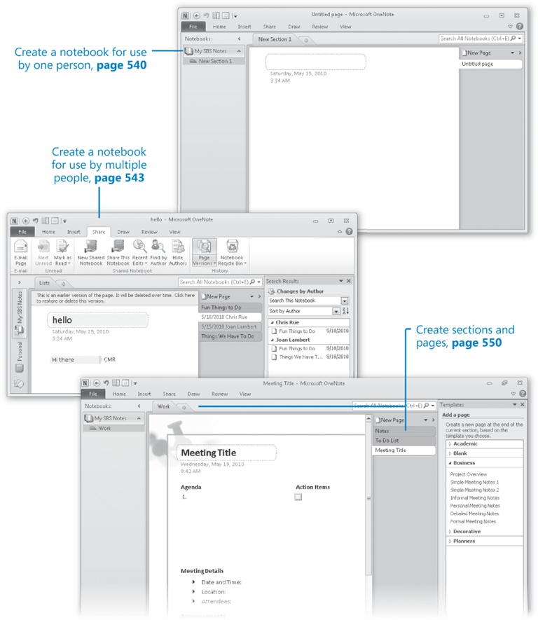 19. Create and Configure Notebooks - Microsoft® Office Professional ...