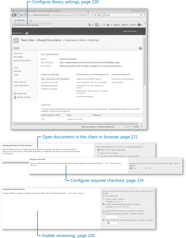 Working with Library Settings