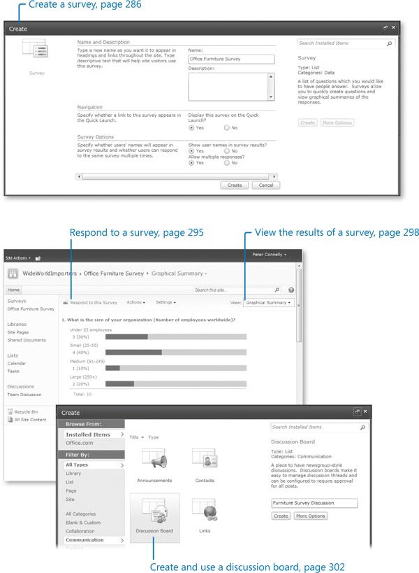 Working with Surveys and Discussion Boards