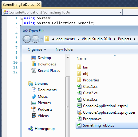 04.11 Understanding the File Open Location - Coding Faster: Getting ...