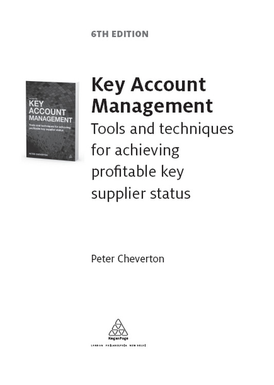Title page - Key Account Management, 6th Edition [Book]