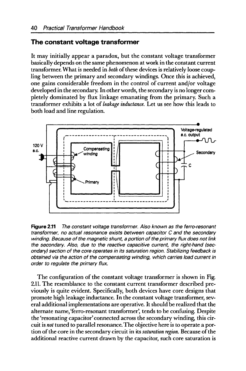 The constant voltage transformer - Practical Transformer Handbook [Book]