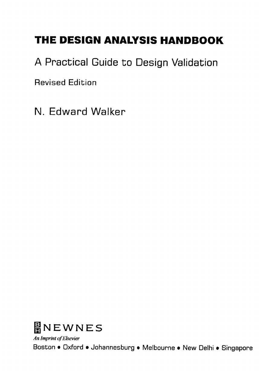 The Design Analysis Handbook: A Practical Guide to Design Validation ...