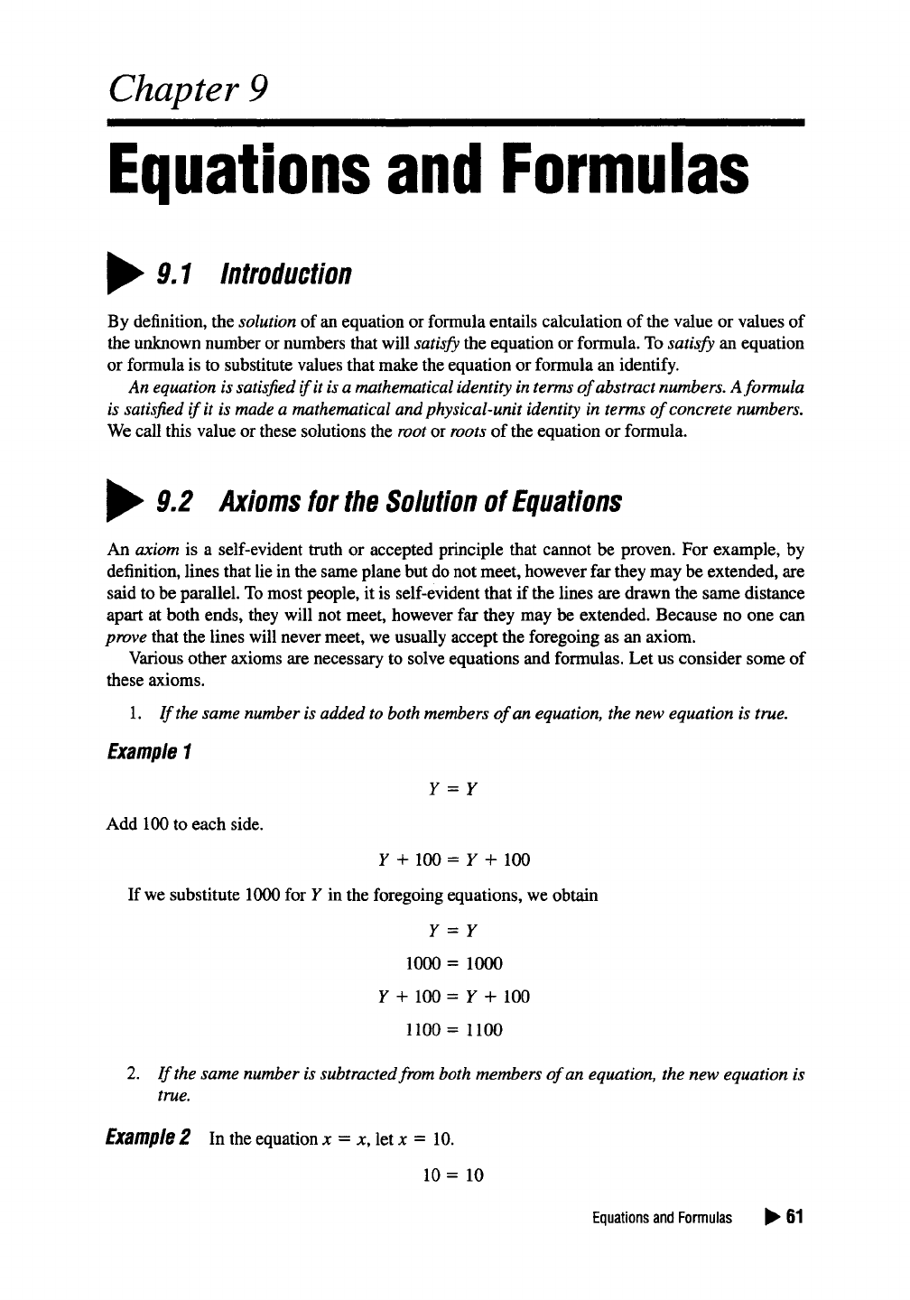 Chapter 9. Equations and Formulas - Basic Electronics Math [Book]