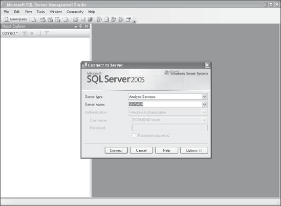 Using SQL Server Management Studio - Professional SQL Server™ Analysis ...