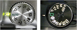 Selecting Auto mode on typical cameras.