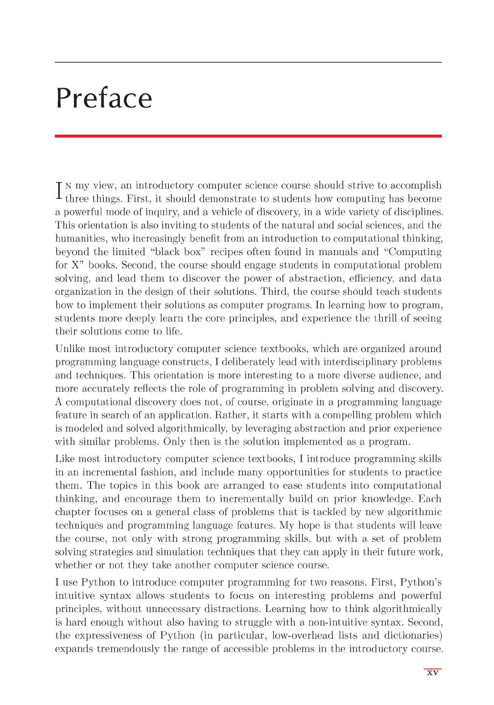 Preface (1/2) - Discovering Computer Science, 2nd Edition [Book]