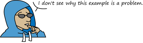 Ree states, "I see why this example is a problem," illustrating potential unawareness of bias issues.