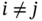 i not-equals j