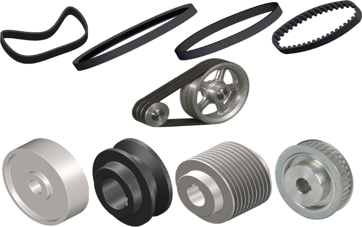 Photo displaying various mechanical drives.