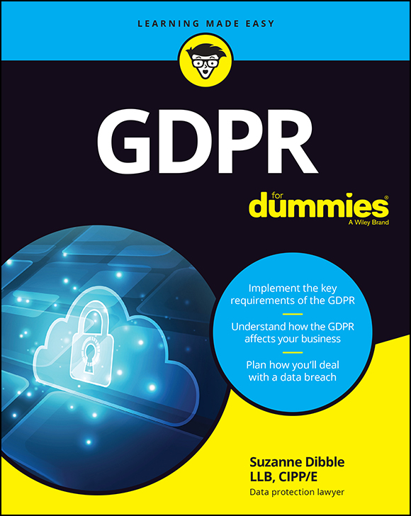 Cover: GDPR For Dummies by Suzanne Dibble