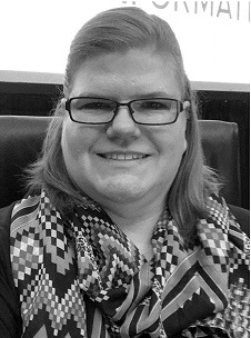 Closeup image of the information security analyst for the New York Times Company “Tracy Z. Maleeff.”