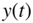 y left-parenthesis t right-parenthesis