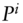 upper P Superscript i