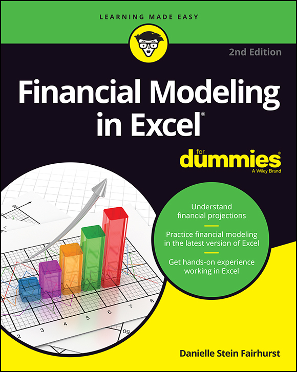 Cover: Financial Modeling in Excel For Dummies, 2nd Edition by Danielle Stein Fairhurst