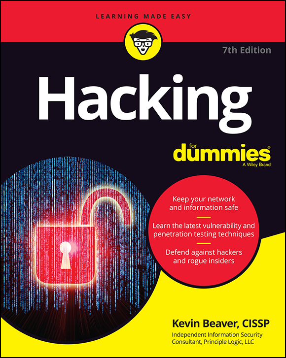 Cover: Hacking For Dummies, 7th Edition by Kevin Beaver