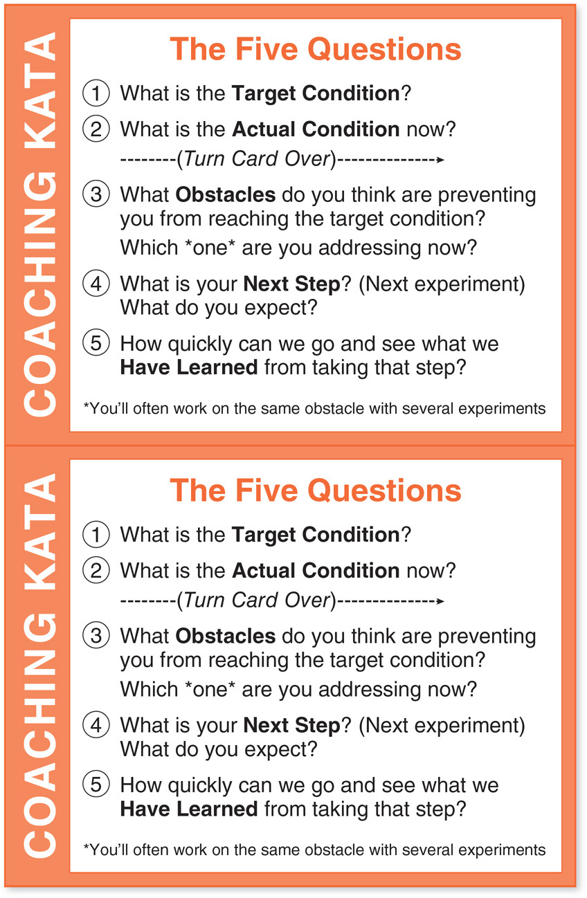 APPENDIX: KEY FORMS - Toyota Kata Culture: Building Organizational ...