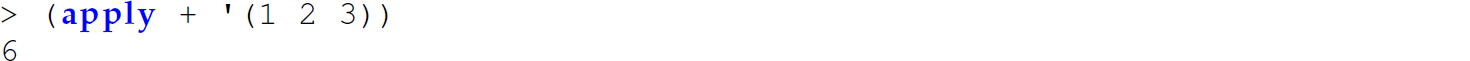 A set of two code lines with the expression apply.