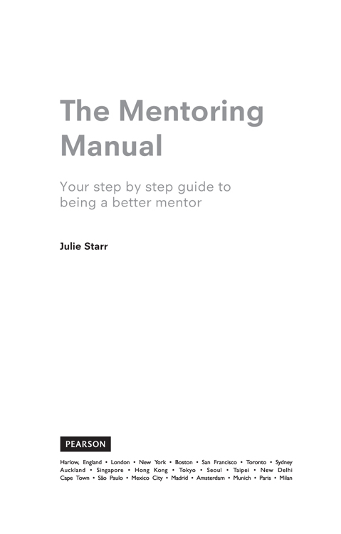 The Mentoring Manual