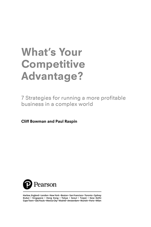 What’s Your Competitive Advantage?