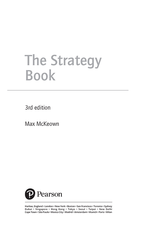 Title page - The Strategy Book, 3rd Edition [Book]