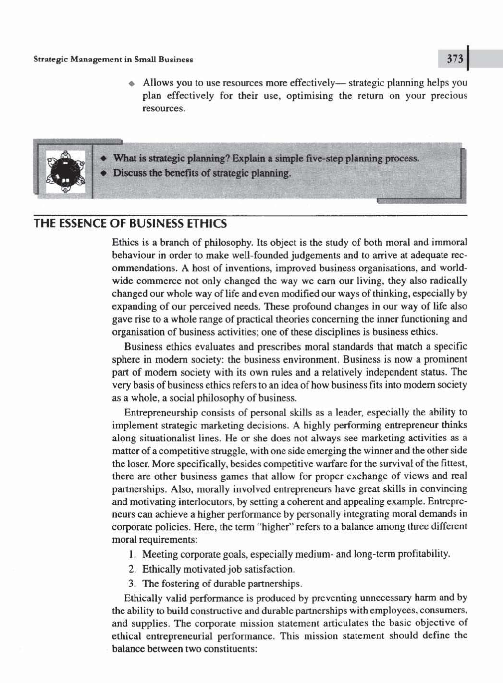 The Essence of Business Ethics - Entrepreneurship Development and Small ...