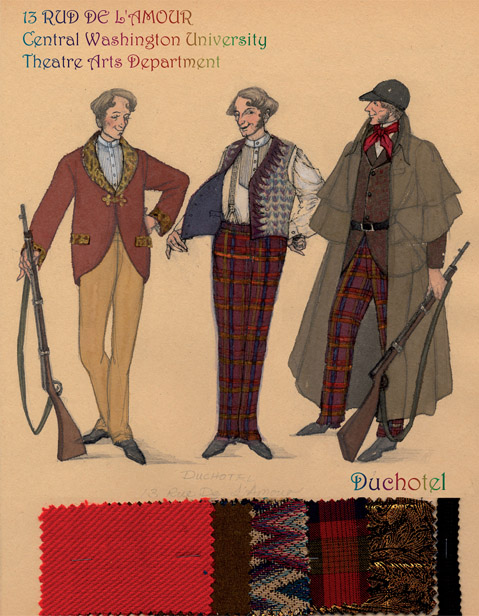 Figure 23-1 Costume design for 13 Rue de L’Amour.
