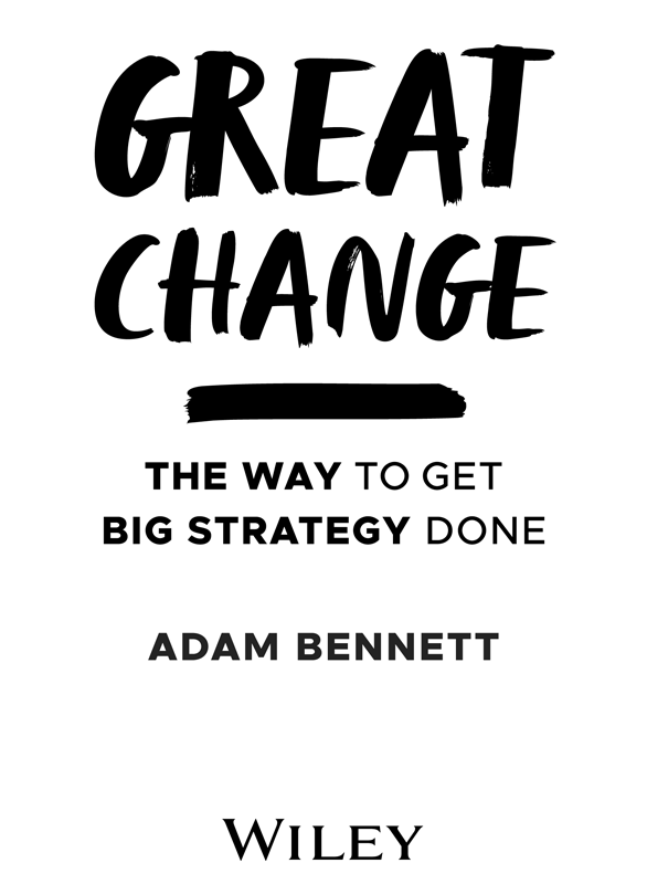 Title Page - Great Change [Book]