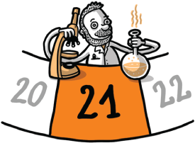 A diagrammatic representation of the chart represents numbers twenty, twenty-one, and twenty-two. Number twenty one is highlighted.