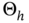 normal upper Theta Subscript h