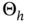 normal upper Theta Subscript h