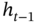h Subscript t minus 1