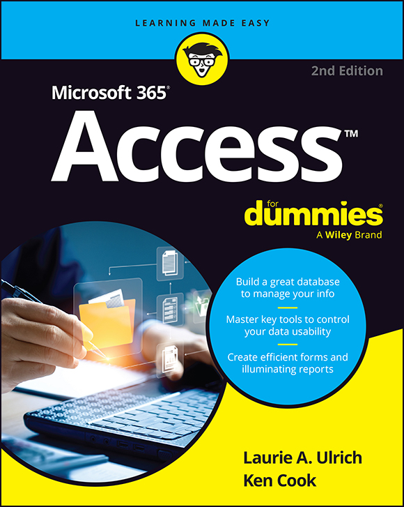 Cover: Microsoft 365 Access For Dummies, 2nd Edition by Laurie A Ulrich